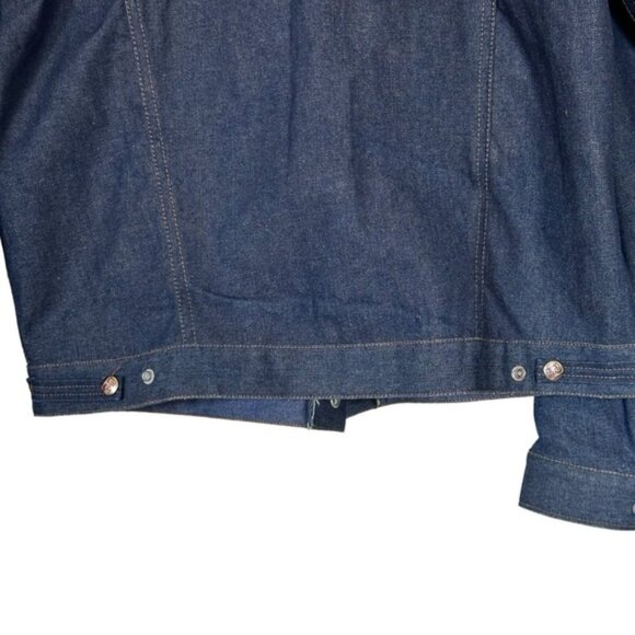 Vintage Trucker BIG B Denim Jean Jacket Chore Oversized Union Made in Canada - Picture 10 of 12
